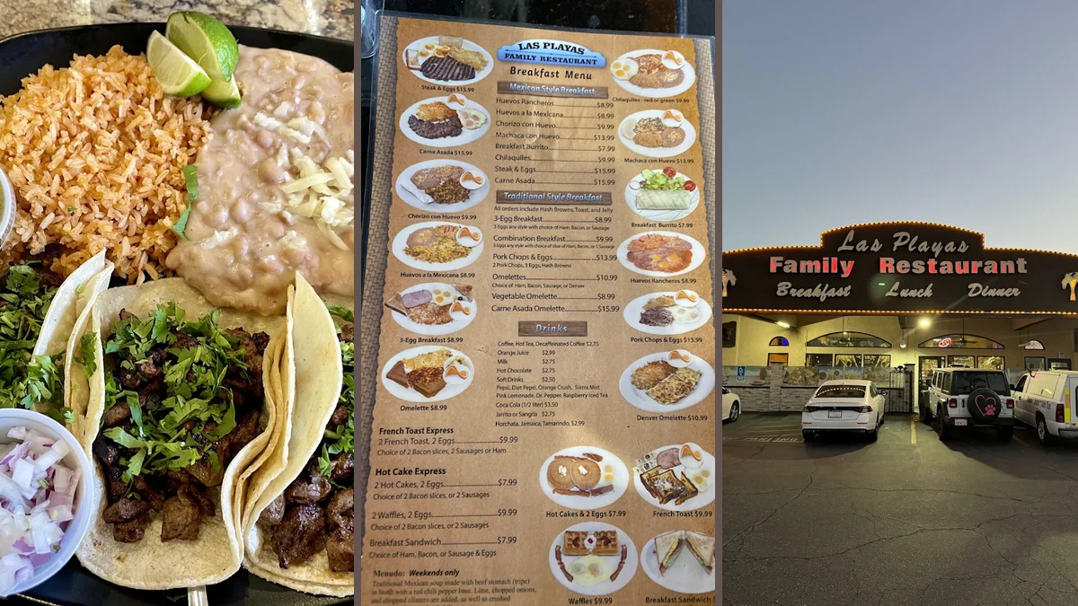 A spread of shrimp and fish dishes.